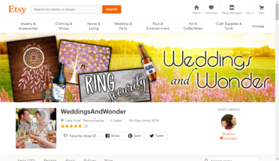 WeddingsAndWonder.com (Etsy Store)
